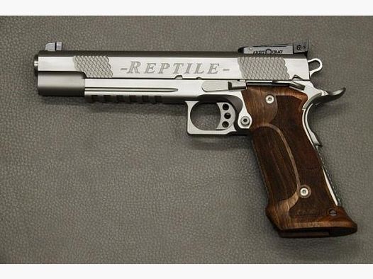 Pistola 1911 Club 30 Reptile | Calibre .45 ACP | Recubierto de CrN PVD Plateado