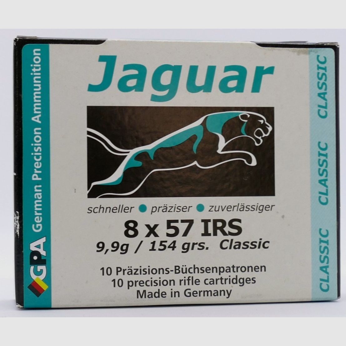 Jaguar-Munition 8x57IRS Classic 9,9g/153grs Büchsenpatronen Bleifrei