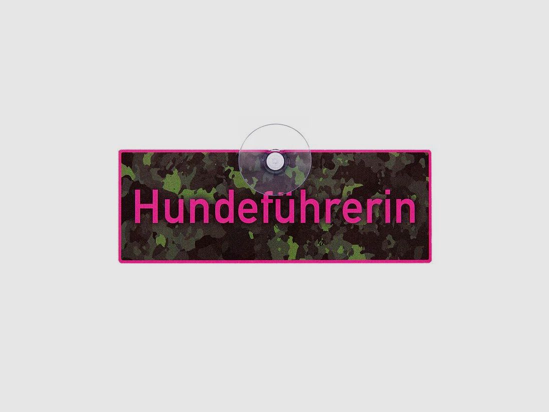 Wild Hilde car sign with suction cup - dog handler | dog handlerin, image 1 of 2