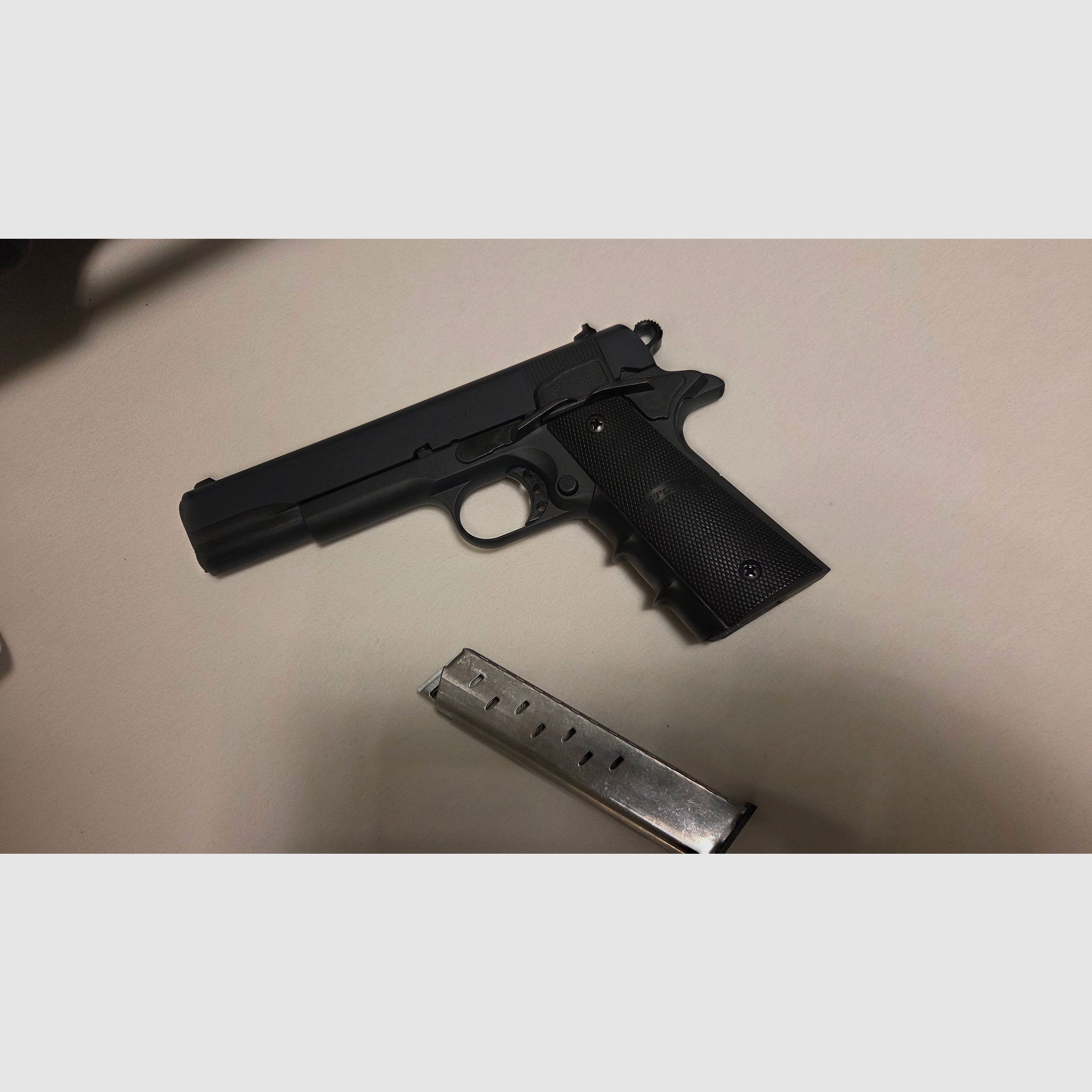 Blank firing pistol Melcher ME 1911 Sport matte blued caliber 9 mm P.A.K. (P18)