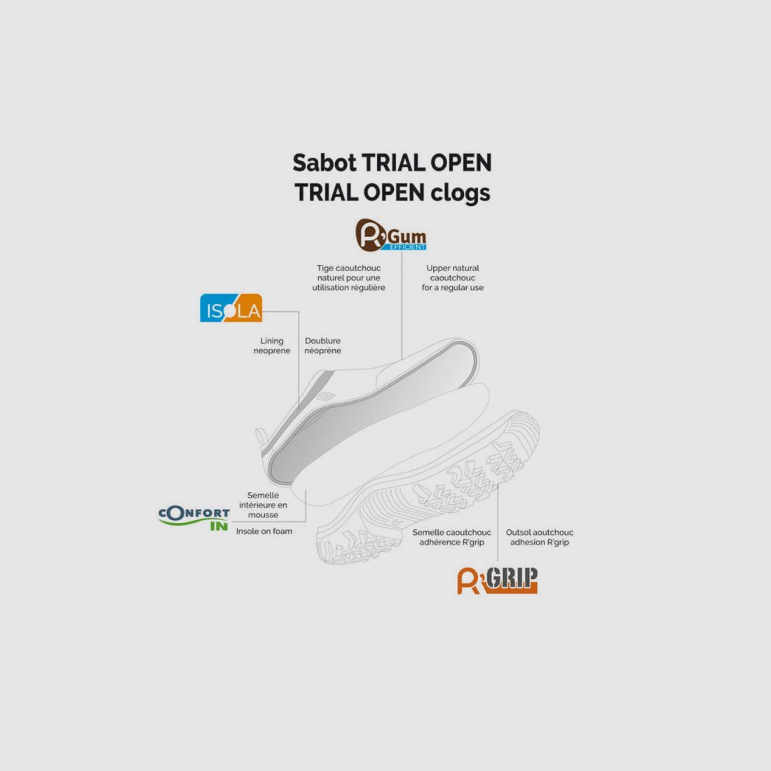 SABOT ROUCHETTE OPEN TRIAL TAUPE, Bild 5 von 5