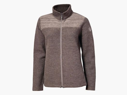 Chaqueta de Lana para Mujeres Ivanhoe Beata con Cuello Alto (khaki)