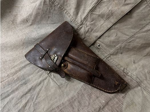 Era Lahti Husqvarna M1940 Pistolen Holster Ledertasche NO Mauser C96 Walther P38 Luger P08 Finnland