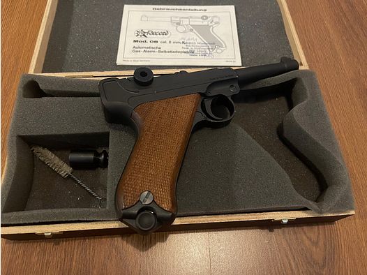 Record Mod. P 08, Cal. 8 mm K. black blued