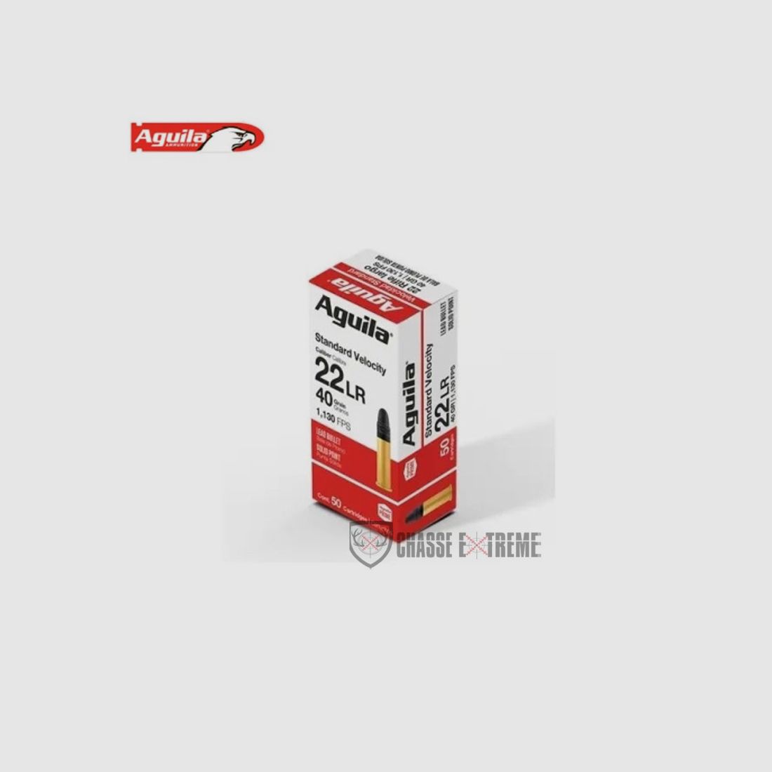 50 Cartridges AGUILA Standard Velocity 40Gr Cal 22Lr