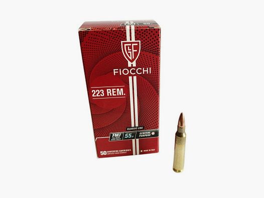 FIOCCHI 223REM 55GR FMJ