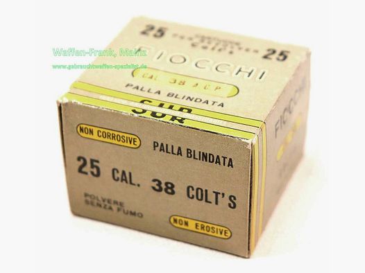 Fiocchi - Italian pistol ammunition .38 A.C.P.