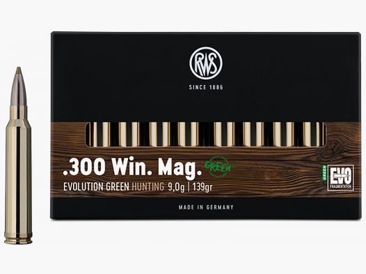 RWS .300 Win. Mag. 139gr. Evolution Green