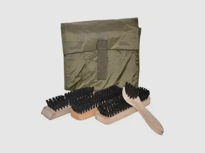 Bundeswehr Original Bundeswehr Original Bundeswehr Original Schuhputzset gebraucht - Oliv