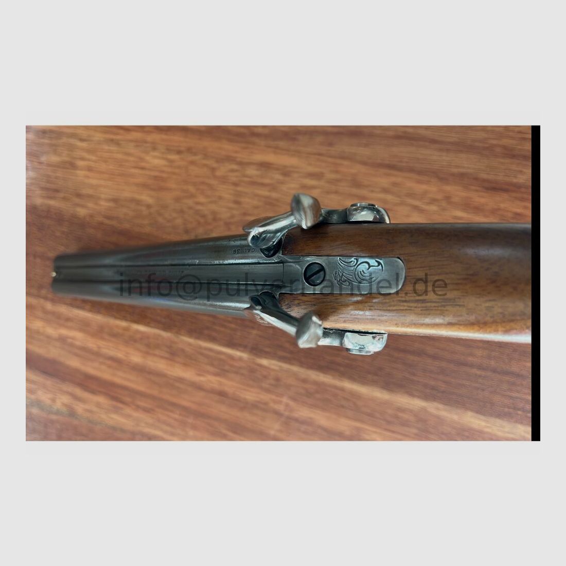 Corsair 2 läufige Perkussionspistole Pedersoli .36 ungeschossen in Schatull .36(BlackPowder)