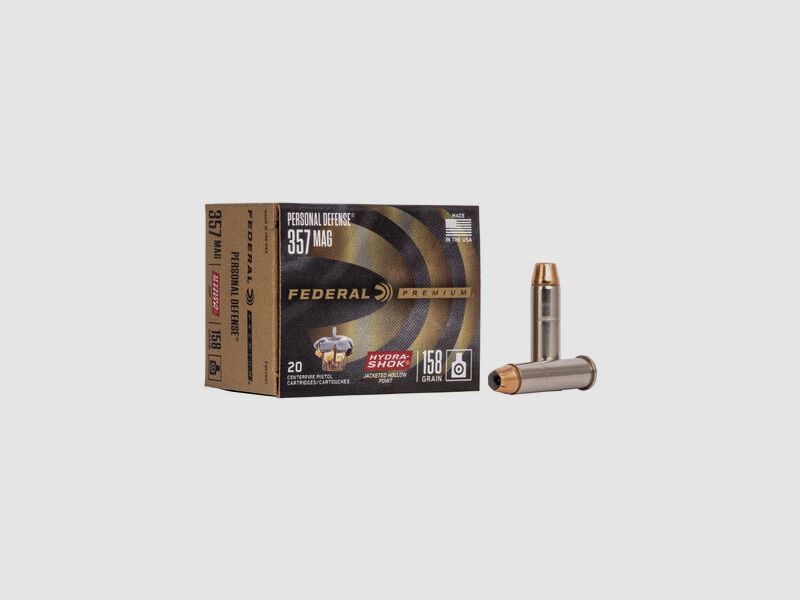 Federal Premium Personal Defense Hydra-Shok .357 Mag. 158GR JHP 20 Patronen