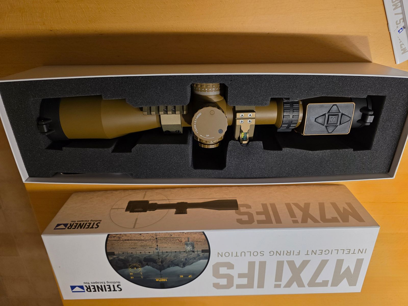Steiner M7Xi IFS 4-28x56 | TReMoR3 | Coyote Braun | NEU & unbenutzt | inkl. original Blockmontage von ERATAC/Recknagel für z.B. Heckler & Koch