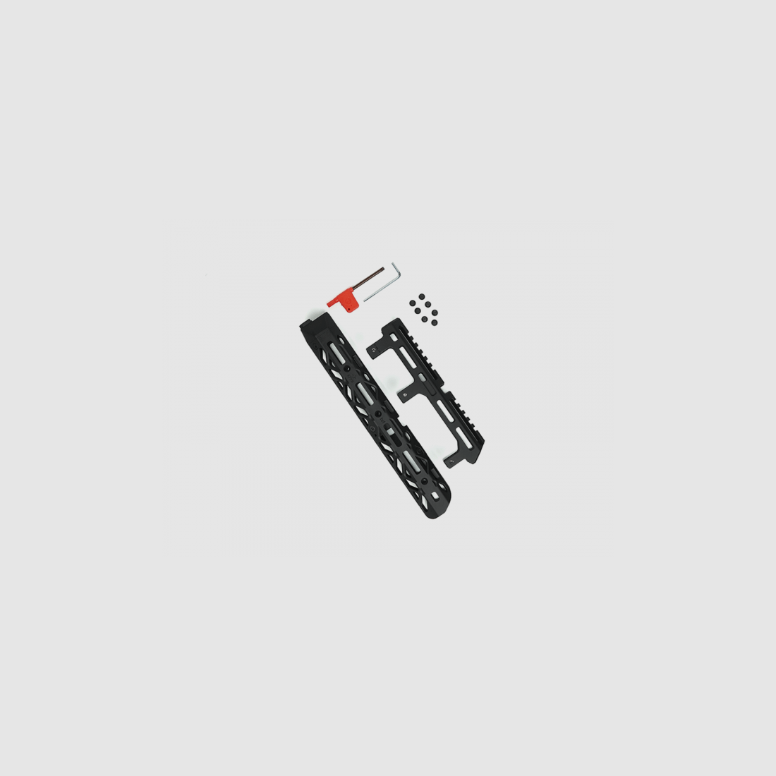 KPYK Medium AK M-LOK Handschutz mit langem Gasrohrcover CRC 1U020B Black Schwarz