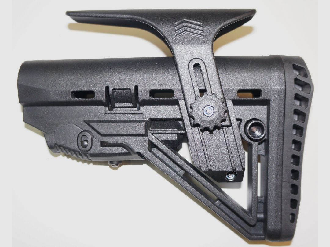 GWMH GWMH SPC AR9/AR15 verstelbare telescoop schoudersteun/duwschouder met wangsteun