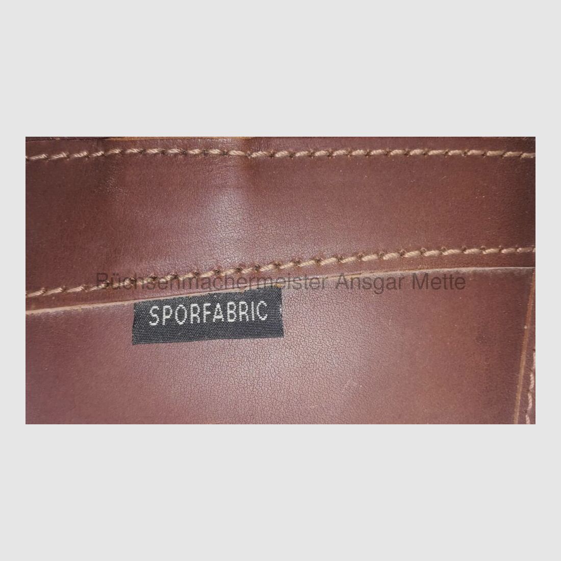Sporfabric , Frankreich, Flintenfutteral, Leder, Fellfutter	 Sporfabric , Frankreich, Flintenfutteral, Leder, Fellfutter