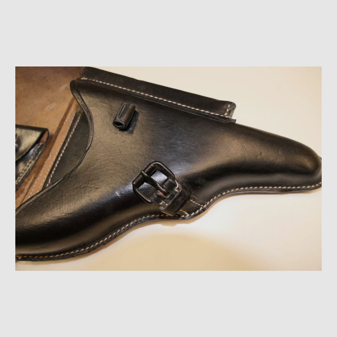 Egleuner GmbH WH Holster MAUSER P08 Luger, Leder Schwarz neufertigung / Reproduktion P.08