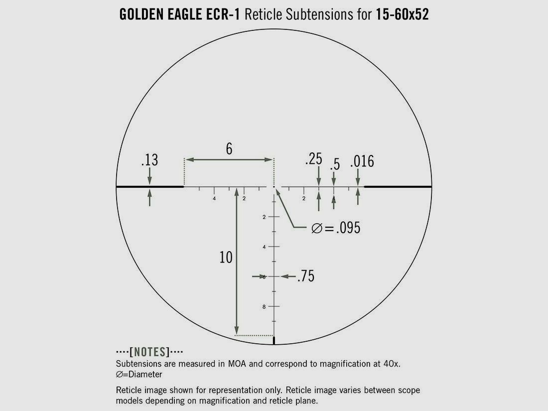 Vortex Vortex Golden Eagle HD 15-60x52 ECR-1 MOA