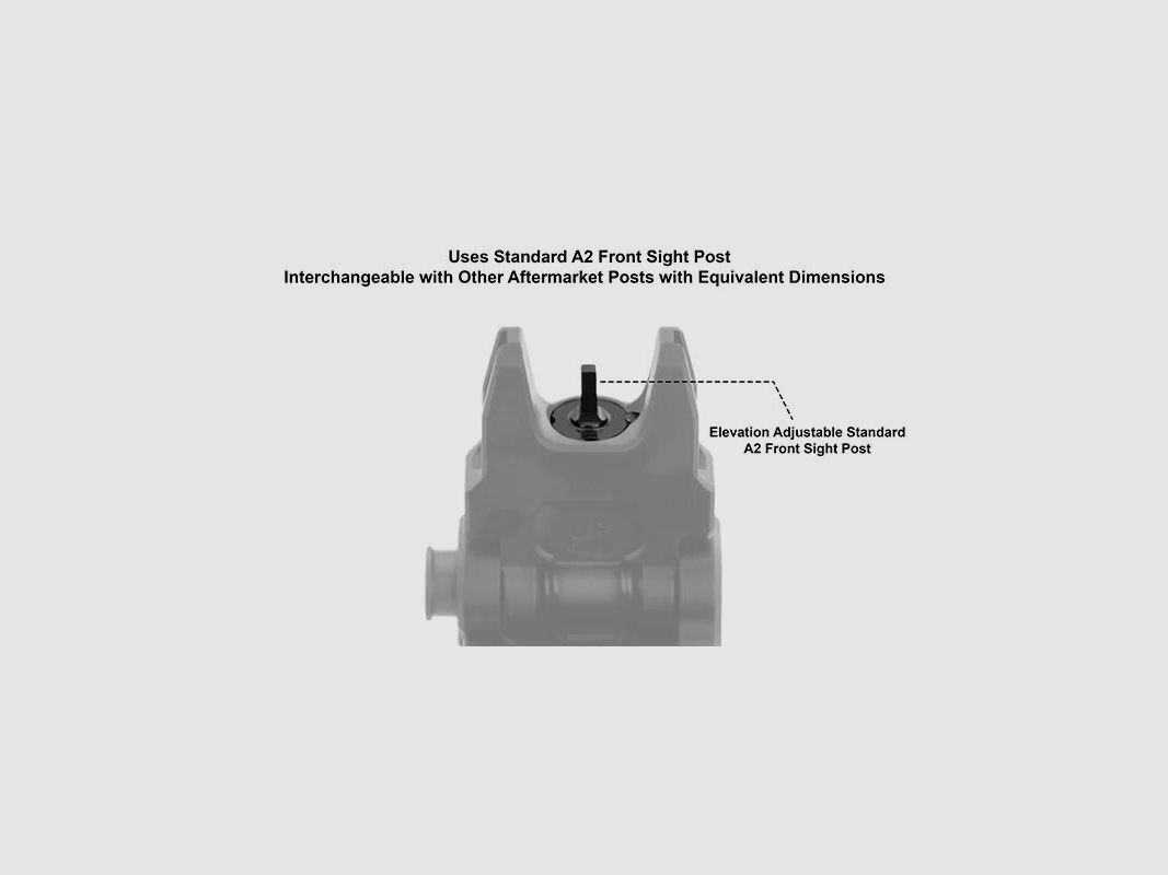 UTG ACCU-SYNC AR-15 klappbares Frontvisier - Korn