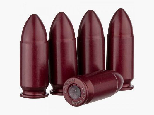 A-ZOOM CARTOUCHE PUFFER 9MM LUGER - ALUMINIUM ROUGE