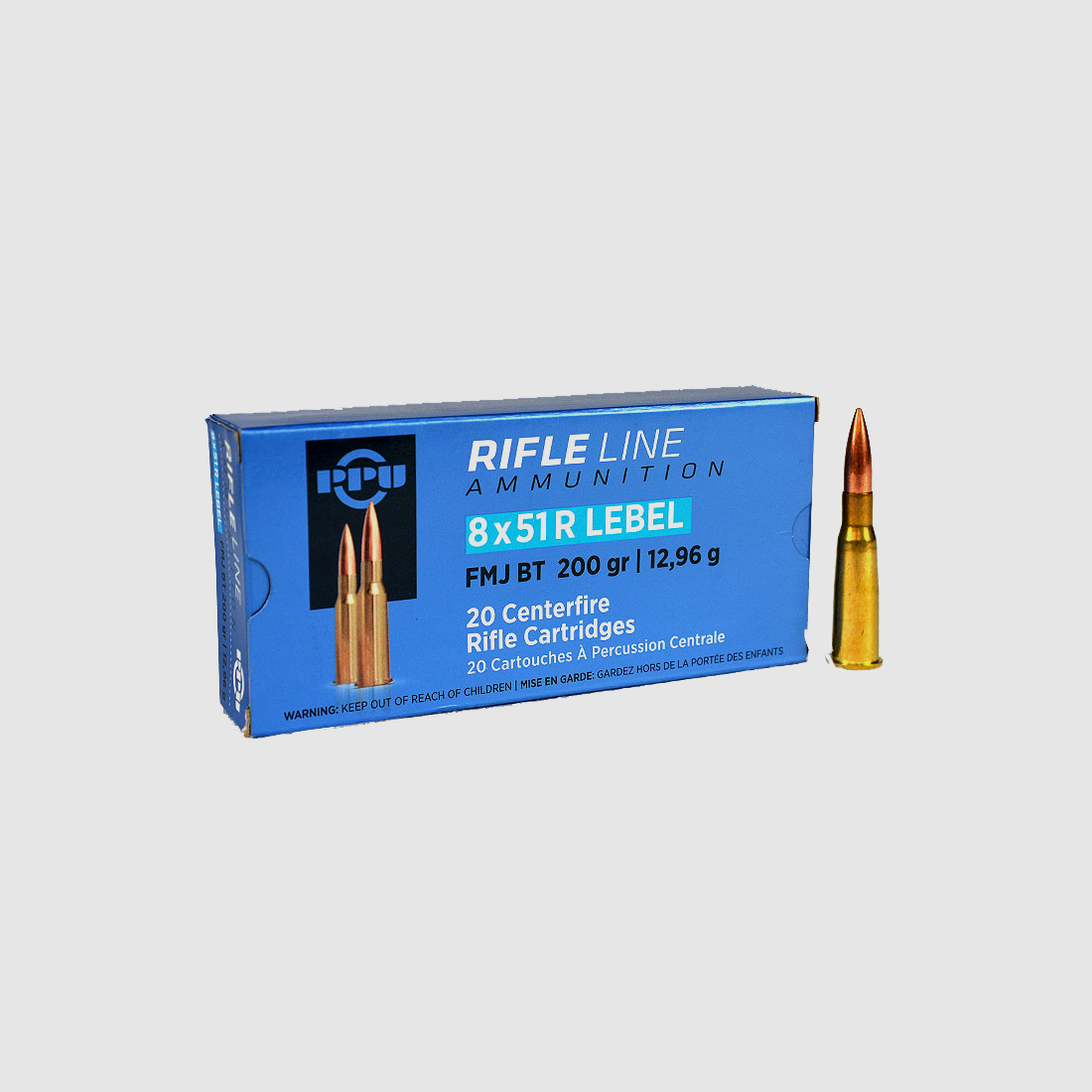 PPU 8x51R Lebel FMJ BT 200gr – 20 pz