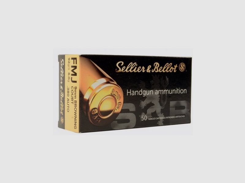 SB .380Auto / 9mm Browning 6g 92gr Boite de 50 cartouches, Bild 1 von 2