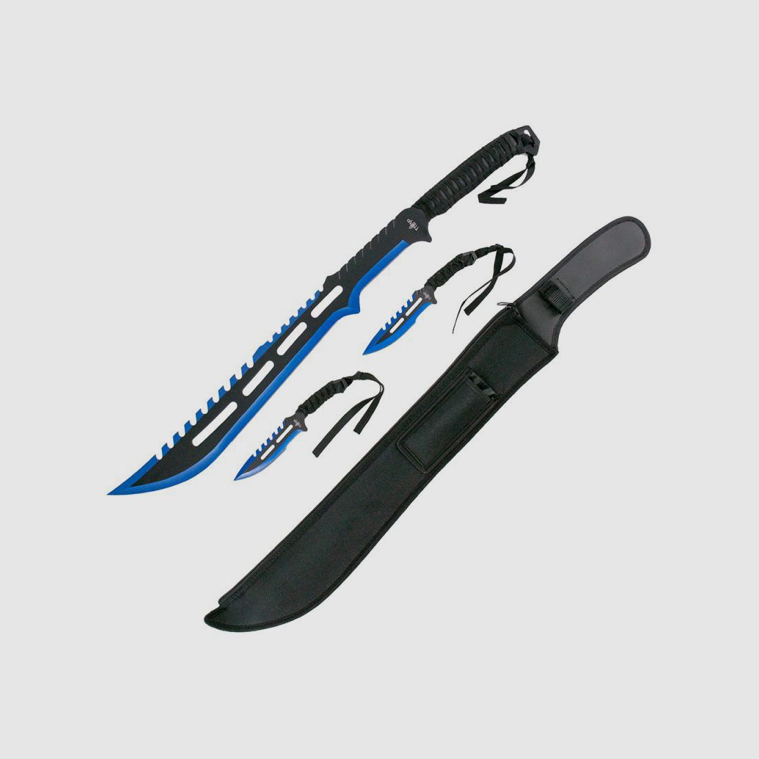 Machete including nylon bag