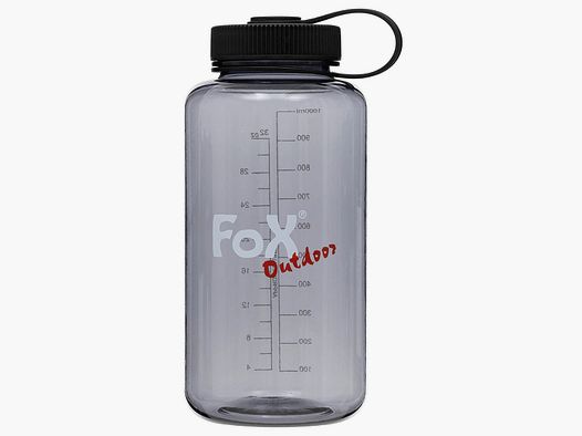 Drinking bottle, wide mouth, Tritan, gray, 1 l