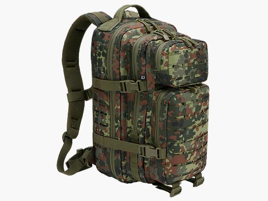 Brandit US Cooper LASERCUT Medium Farbe: Flecktarn – Mehrzweckrucksack (25-Liter-Klasse)