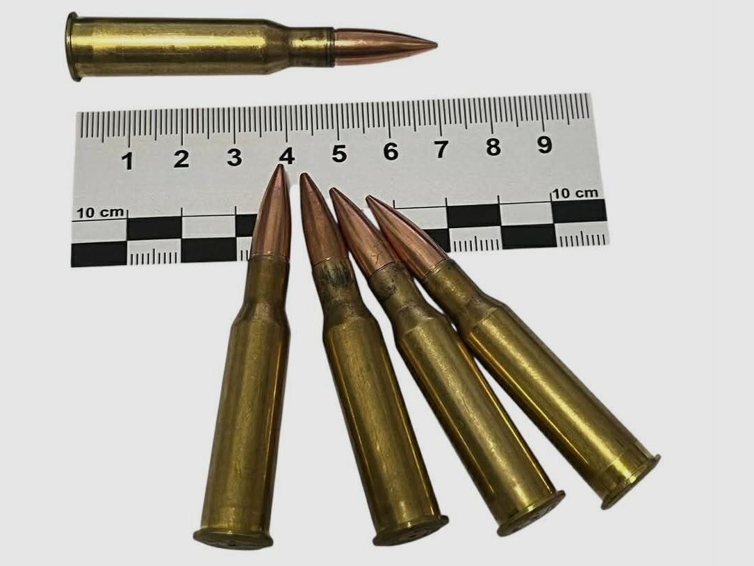 Dummy cartridges in strip – caliber 7.62x54R Mosin Nagant
