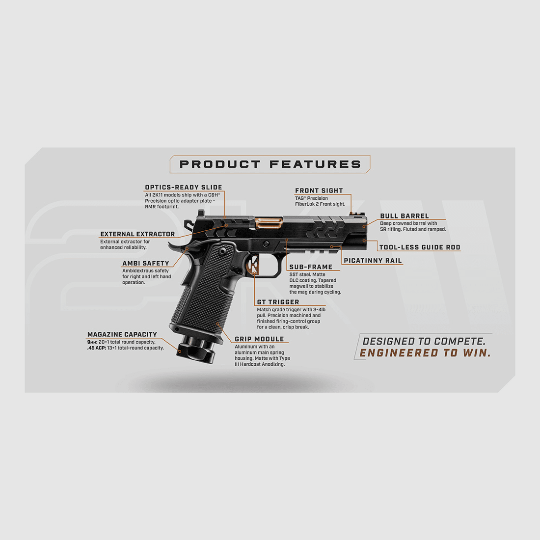 Kimber 2K11 (OR) Kal. 9×19, Bild 2 von 6