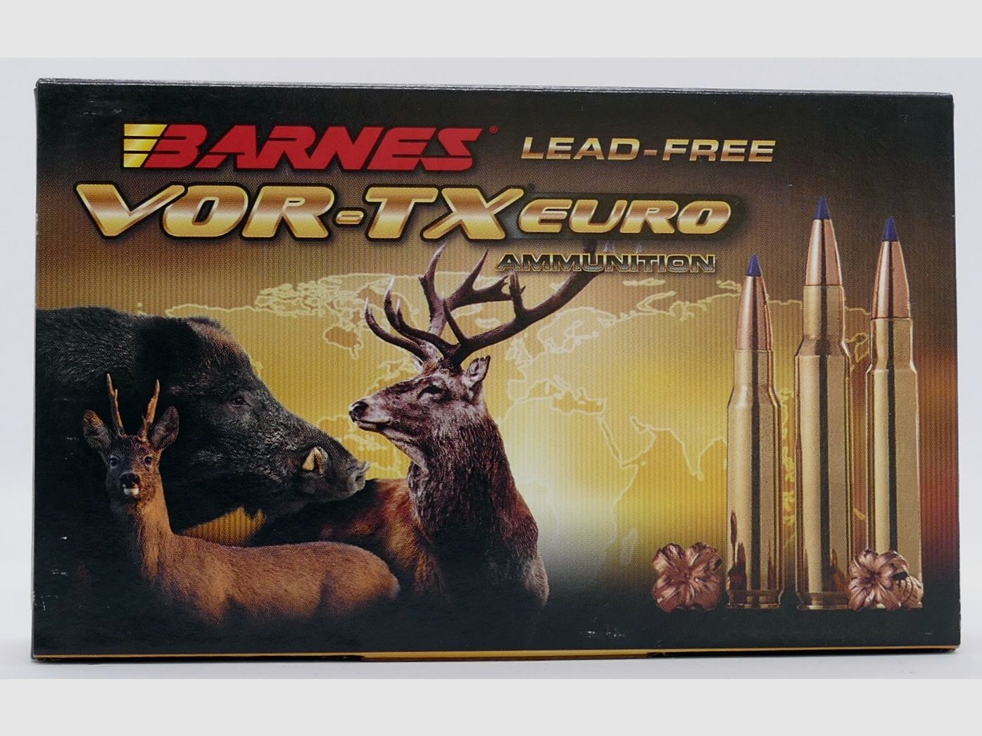 Barnes 9,3x62 VOR-TX Euro TTSX 16,2g/250grs Büchsenpatronen Bleifrei