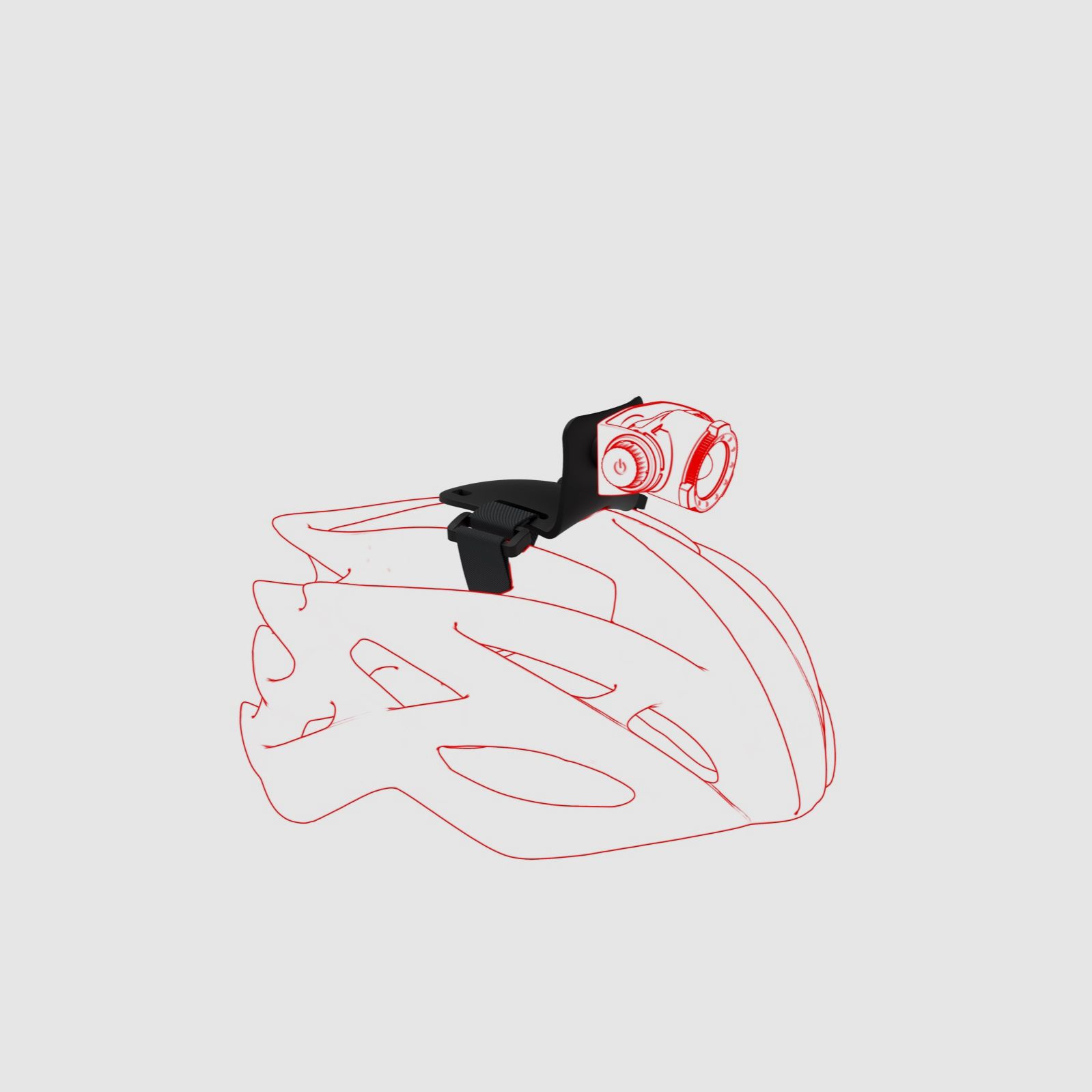 Ledlenser 502314 Helmet Connecting Kit Type H Helm Befestigung
