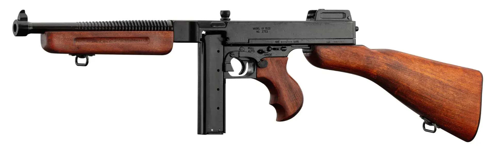 Dekorative Denix-Replik der Maschinenpistole Thomson M1928 - Gerades Magazin, Bild 4 von 4