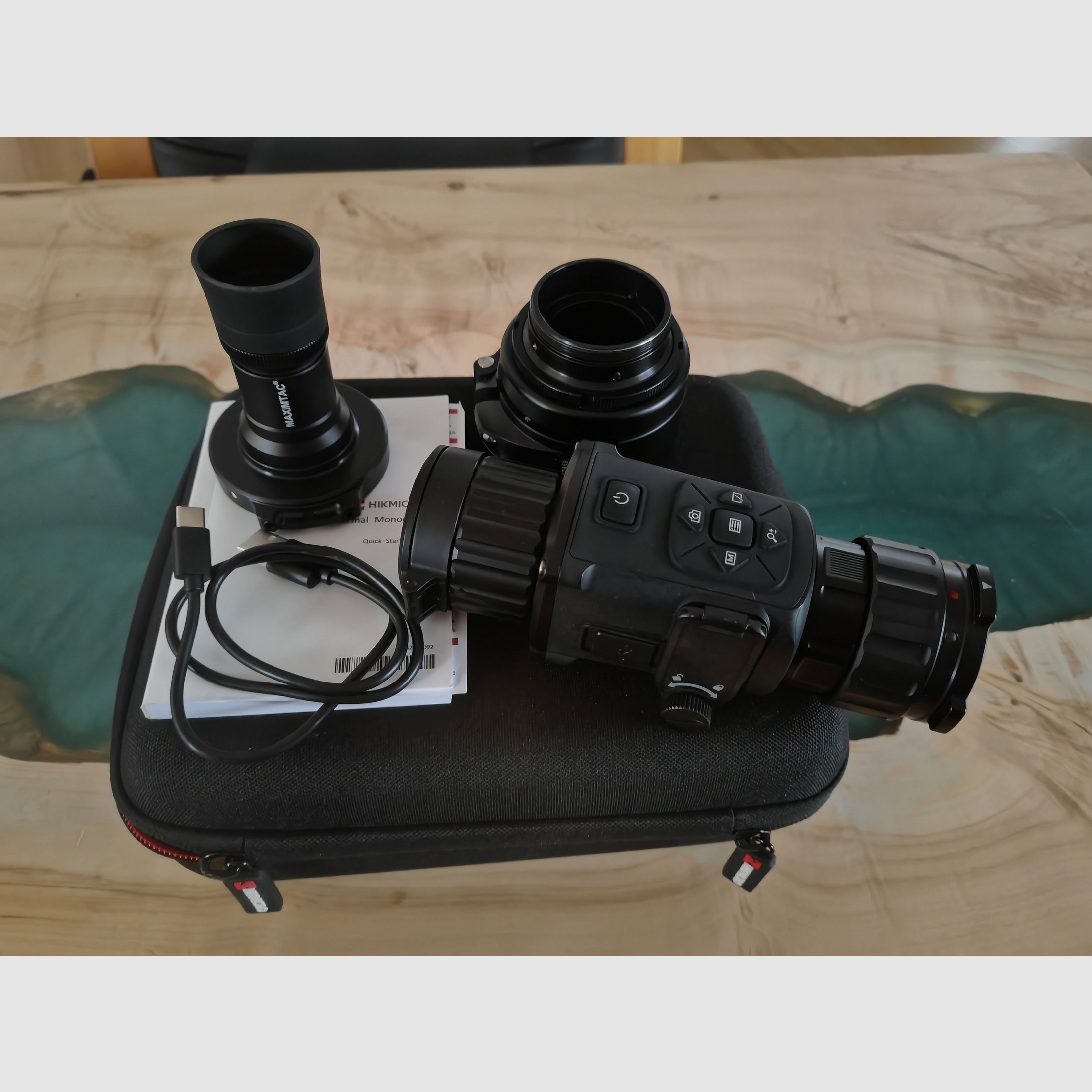 Hikmicro Thunder TH35PC mit viel Zubehör und Adapter