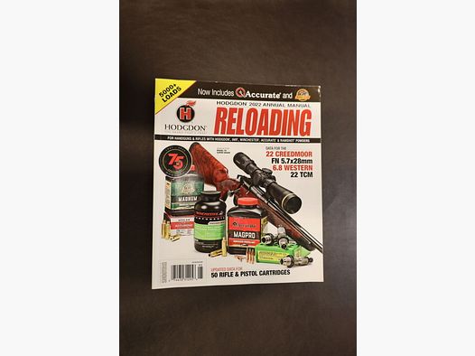 Hodgdon Reloading Annual Manual 2022