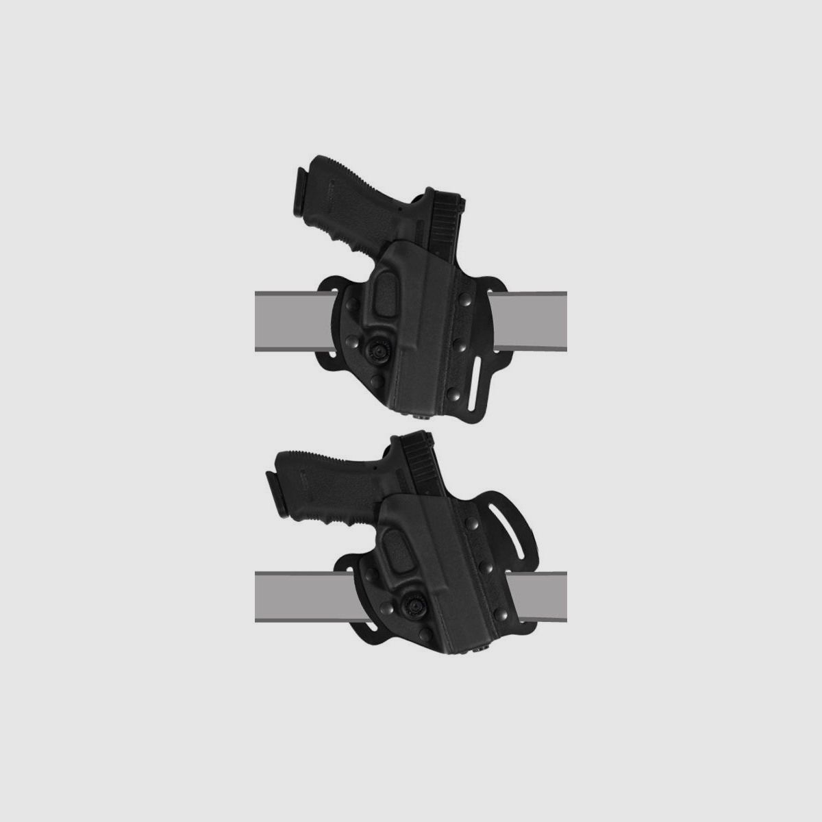 Flaches "Pancake" Holster Glock 17/18/22/31/37 Rechtshänder
