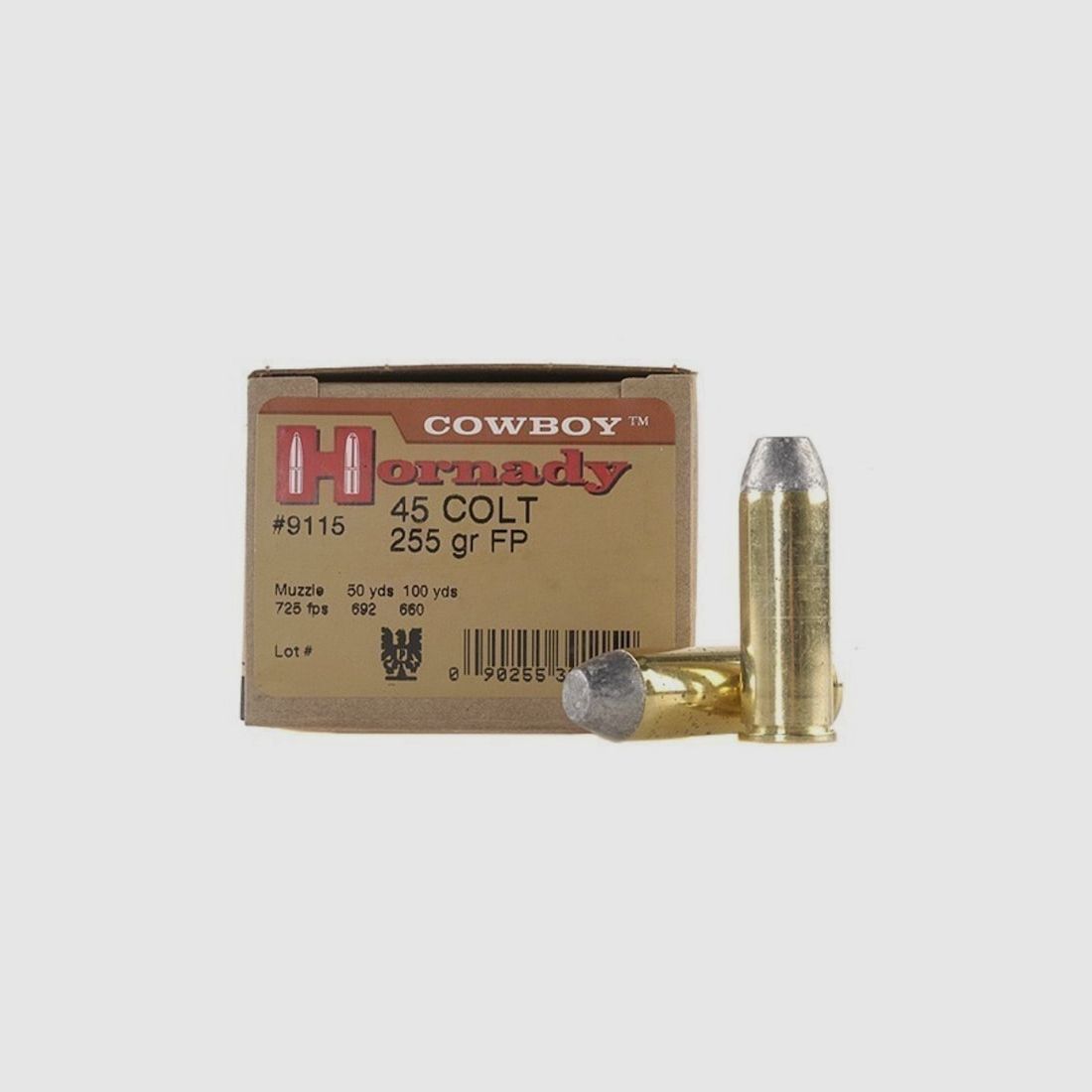 Hornady Custom .45 Colt 255GR Cowboy 20 cartridges