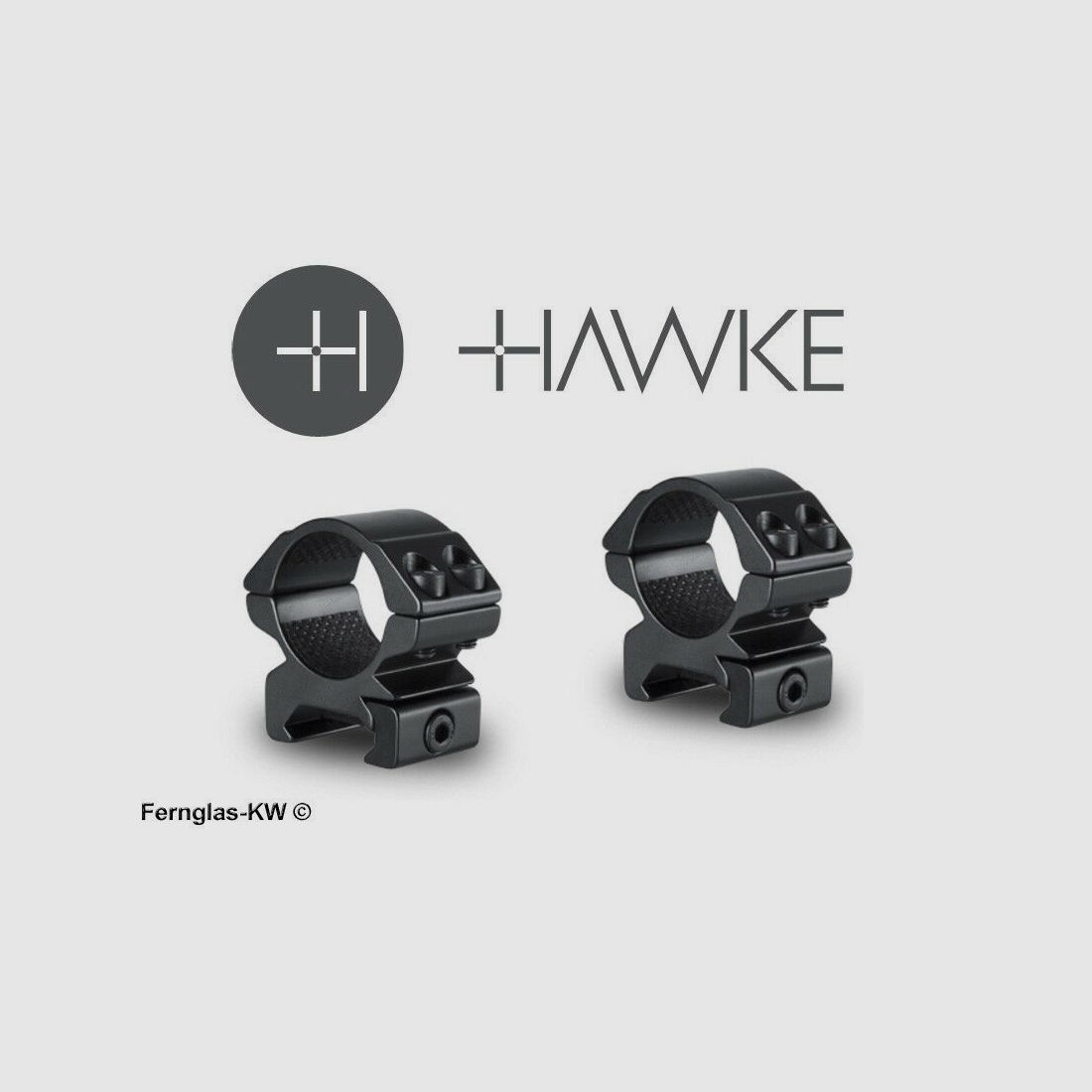 HAWKE 22112 25,4mm Ringmontage Niedrig für Weaver Schiene Zielfernrohr Halterung