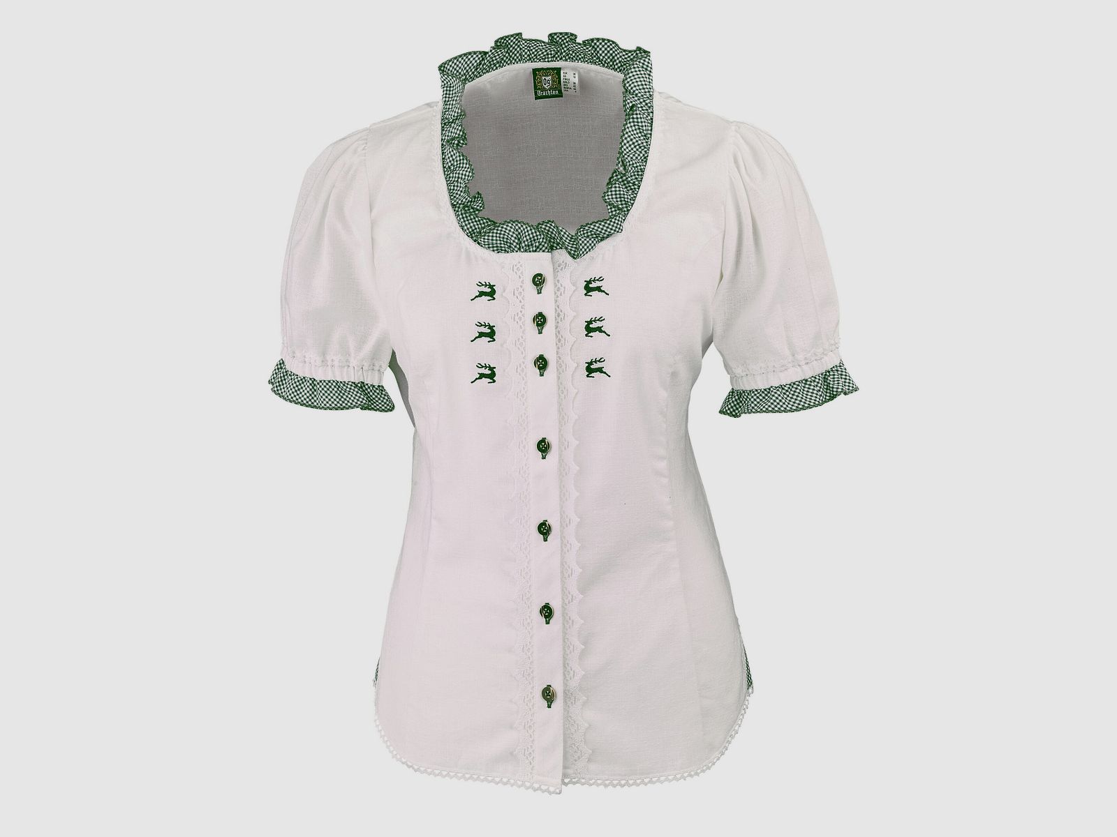 OS-Trachten Blusa a Maniche Corte