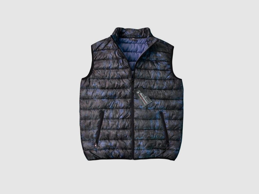 Deerhunter Herren Weste Steppweste Blue Camo Special Größe L