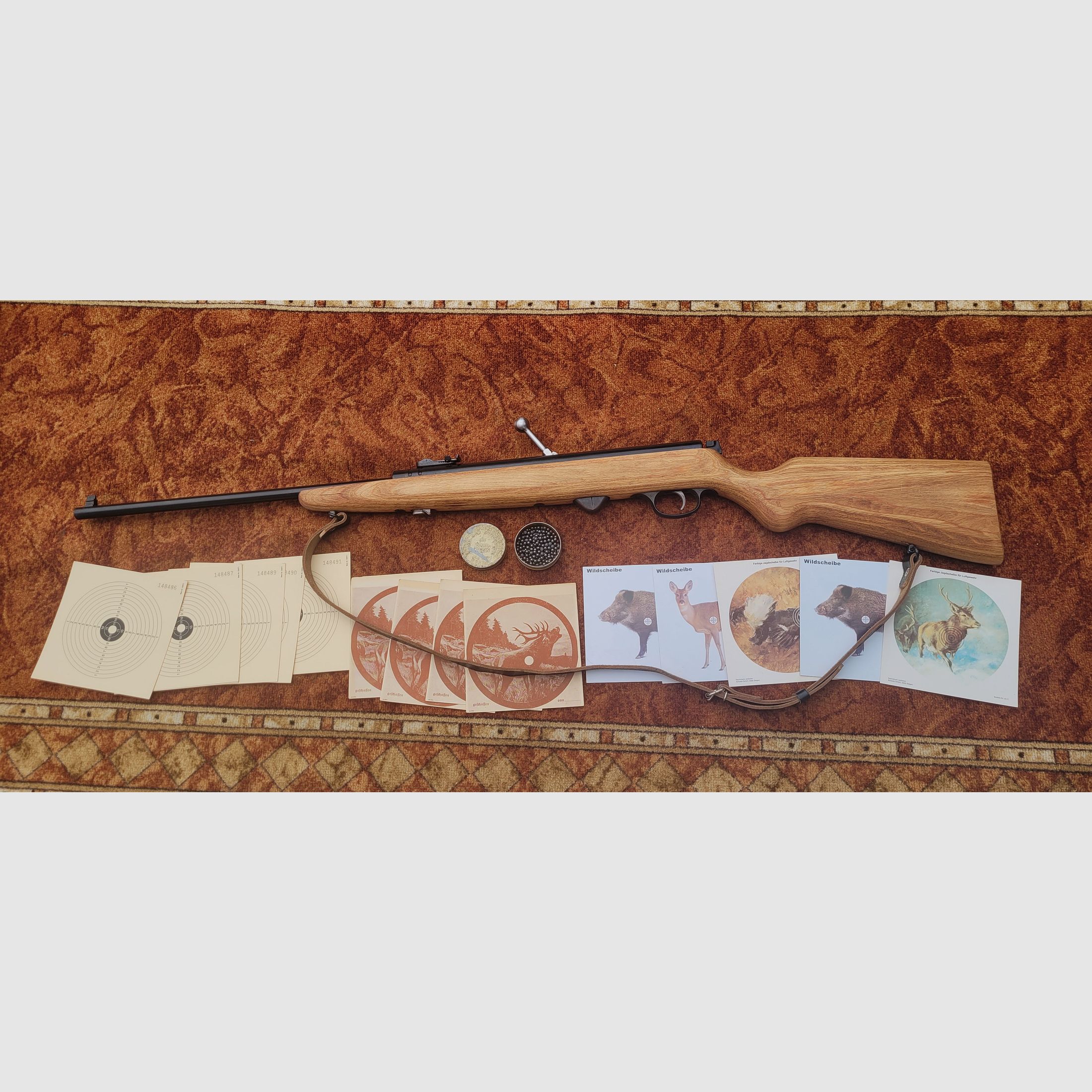 Luftgewehr mit Magazin, Modell Haenel 3.102