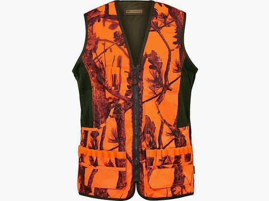 Weste umkehrbar Savane Percussion khaki/orange Blaze
