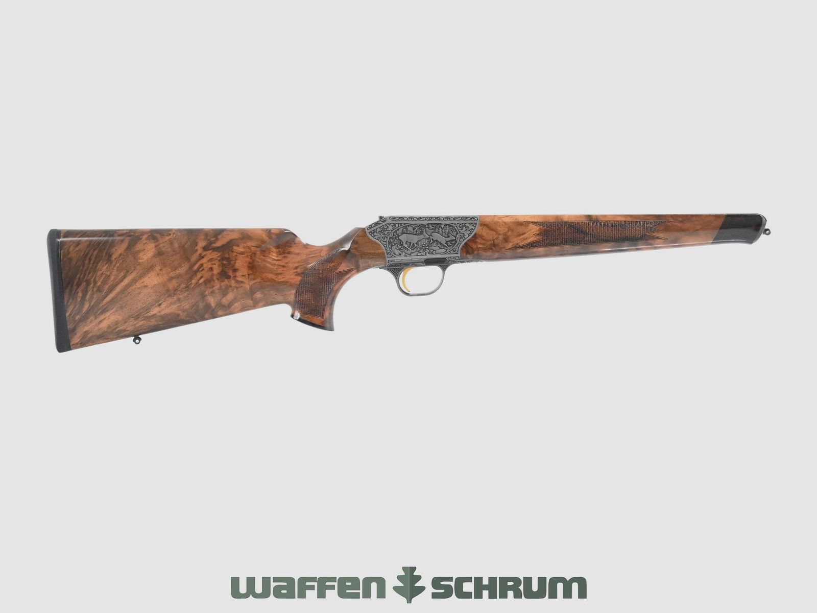 Blaser System R8 Baronesse SHK:8 Engraving: Roe deer and wild boar / Pistol grip cap: Red deer