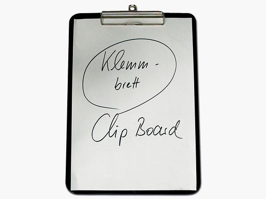 Vari diversi clipboard DIN-A4 nero