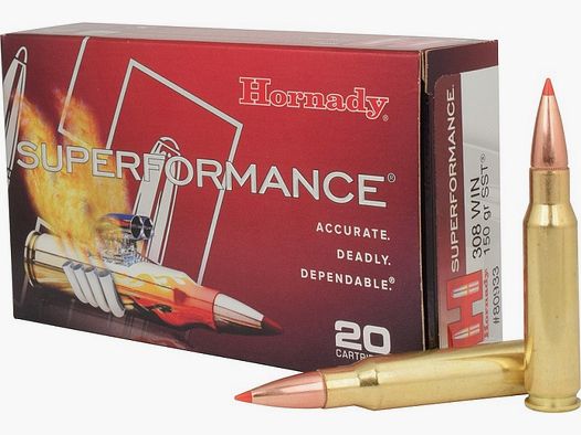 HORNADY 308 WIN 150 GR SST BOITE DE 20 CARTOUCHES