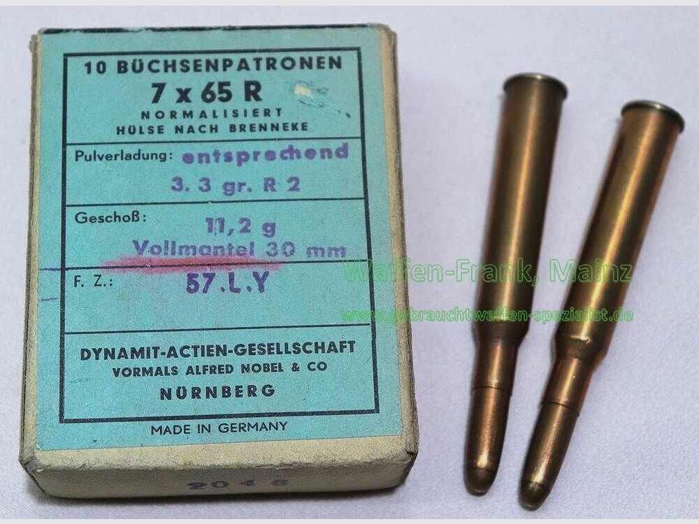 RWS (WZd.Fa.Rottweil) rifle cartridges 7x65R 11.2 g VM