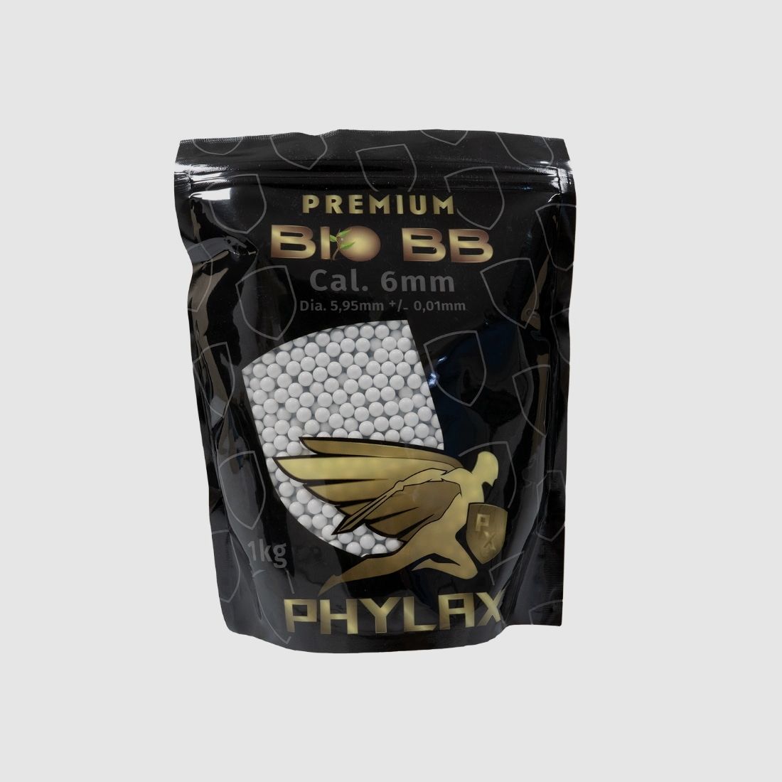PHYLAX 043g Premium Airsoft BIO BBs / Airsoft Munition (1Kg / 2325 Schuss)