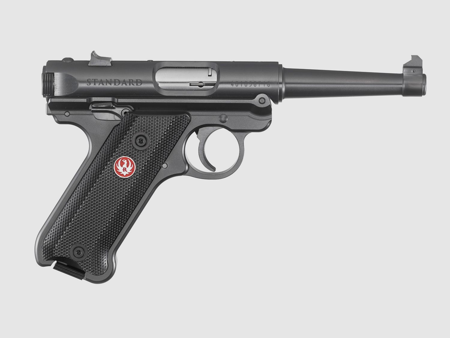 PISTOLET RUGER MARK IV STANDARD .22 LR 4,75"/12,07CM NIKLOWANY
