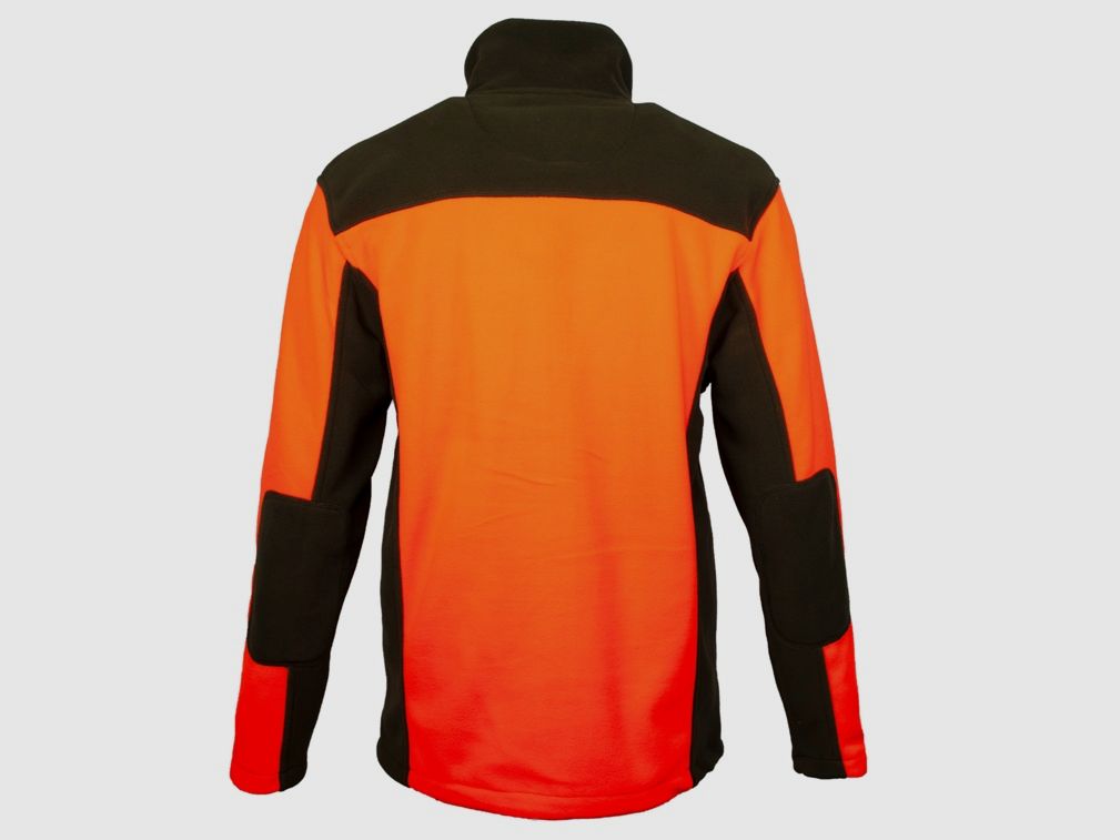 Signal Fleecejacke - orange/grün
