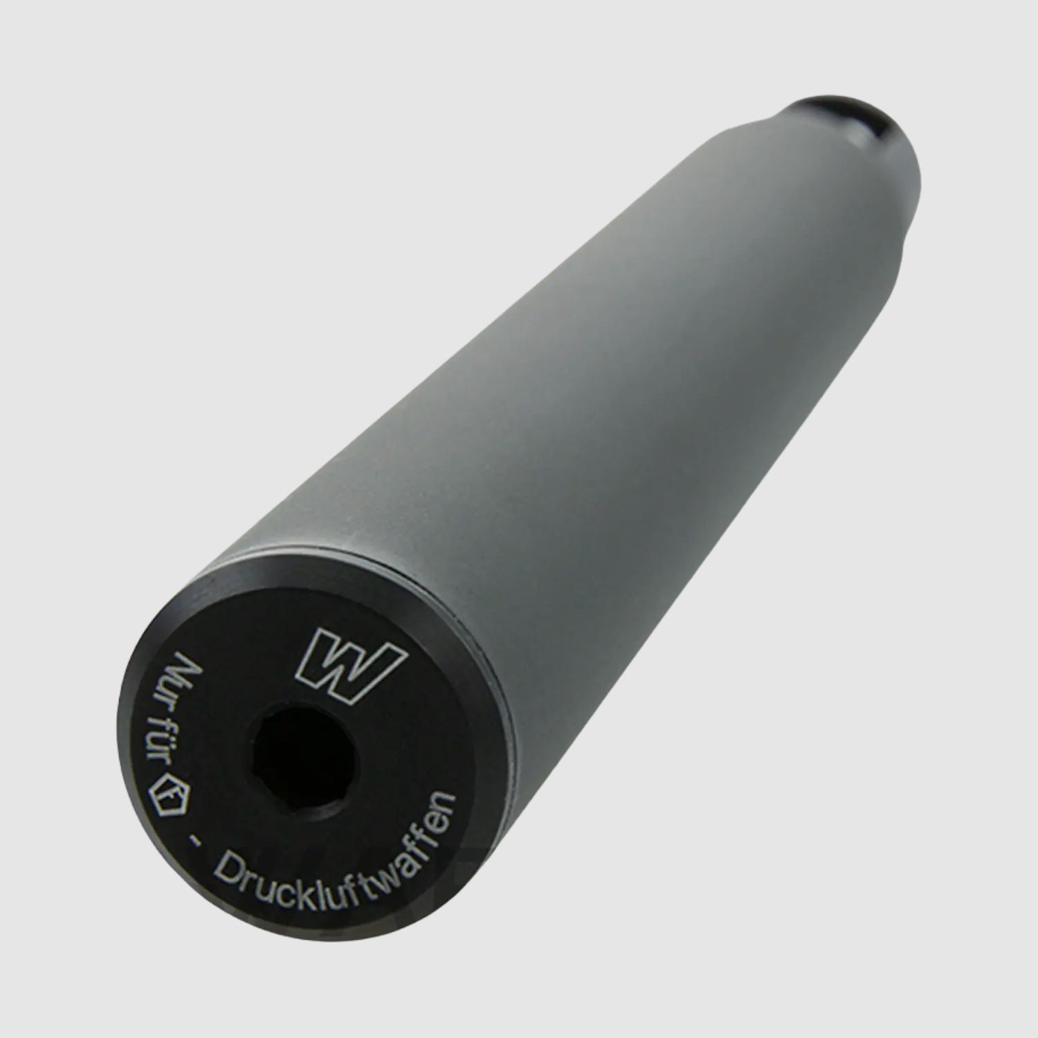 Screw-on silencer 15mm for Weihrauch air rifle